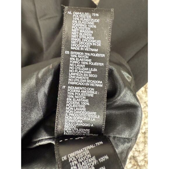 Forever 21 Sz S Black Single Button Blazer Jacket Career Work Office - Picture 7 of 8